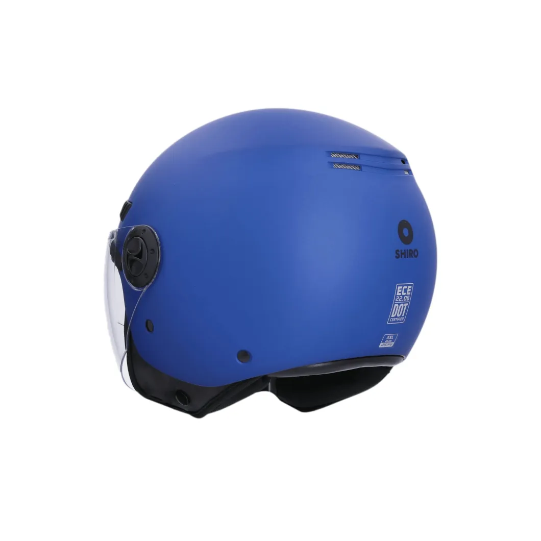 SHIRO Helmets SH-62 KIOTO CASCHI MONOCROMO BLU OPACO