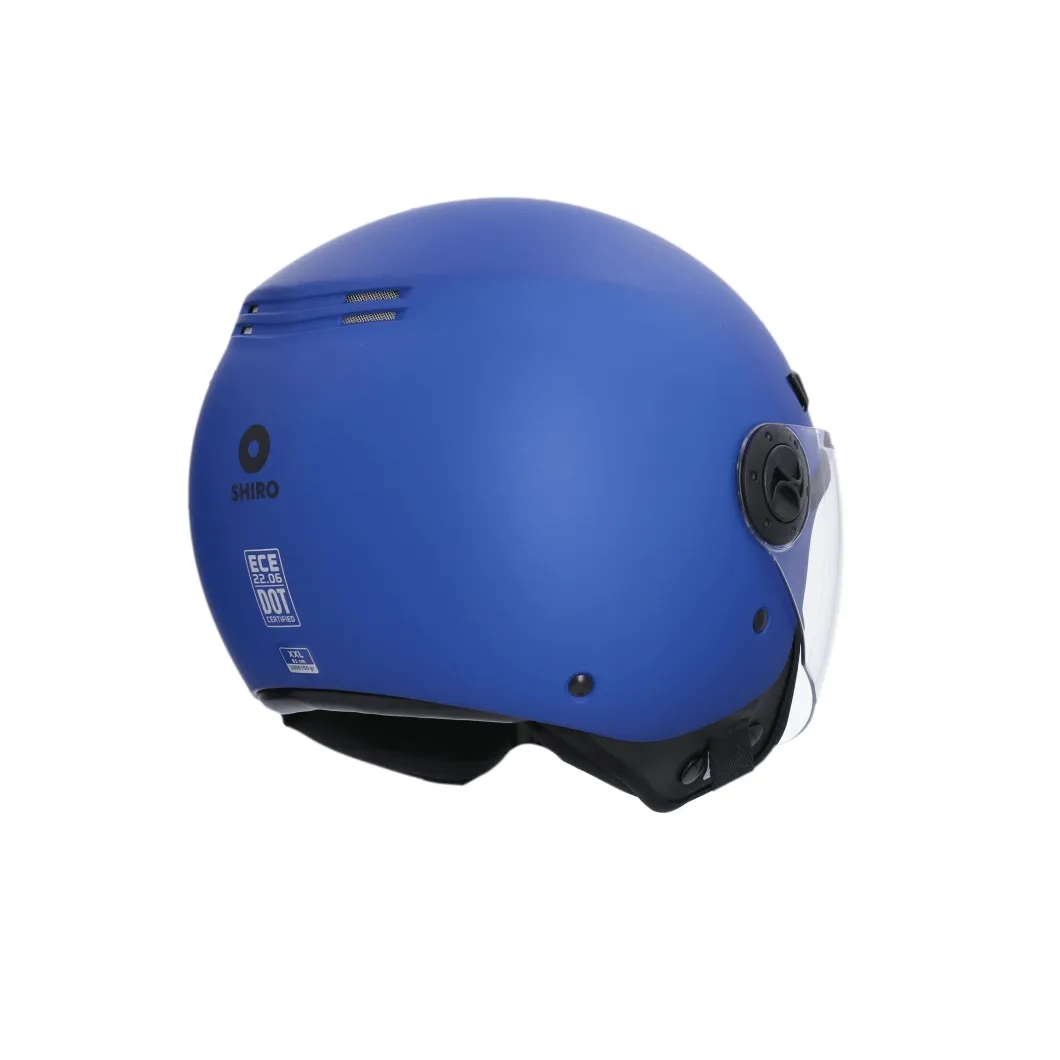 SHIRO Helmets SH-62 KIOTO CASCHI MONOCROMO BLU OPACO