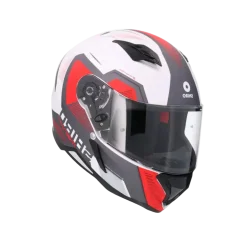 SHIRO HUNTER SH-890 COMMAND Full Face Motorcycle Helmets Matte White Red