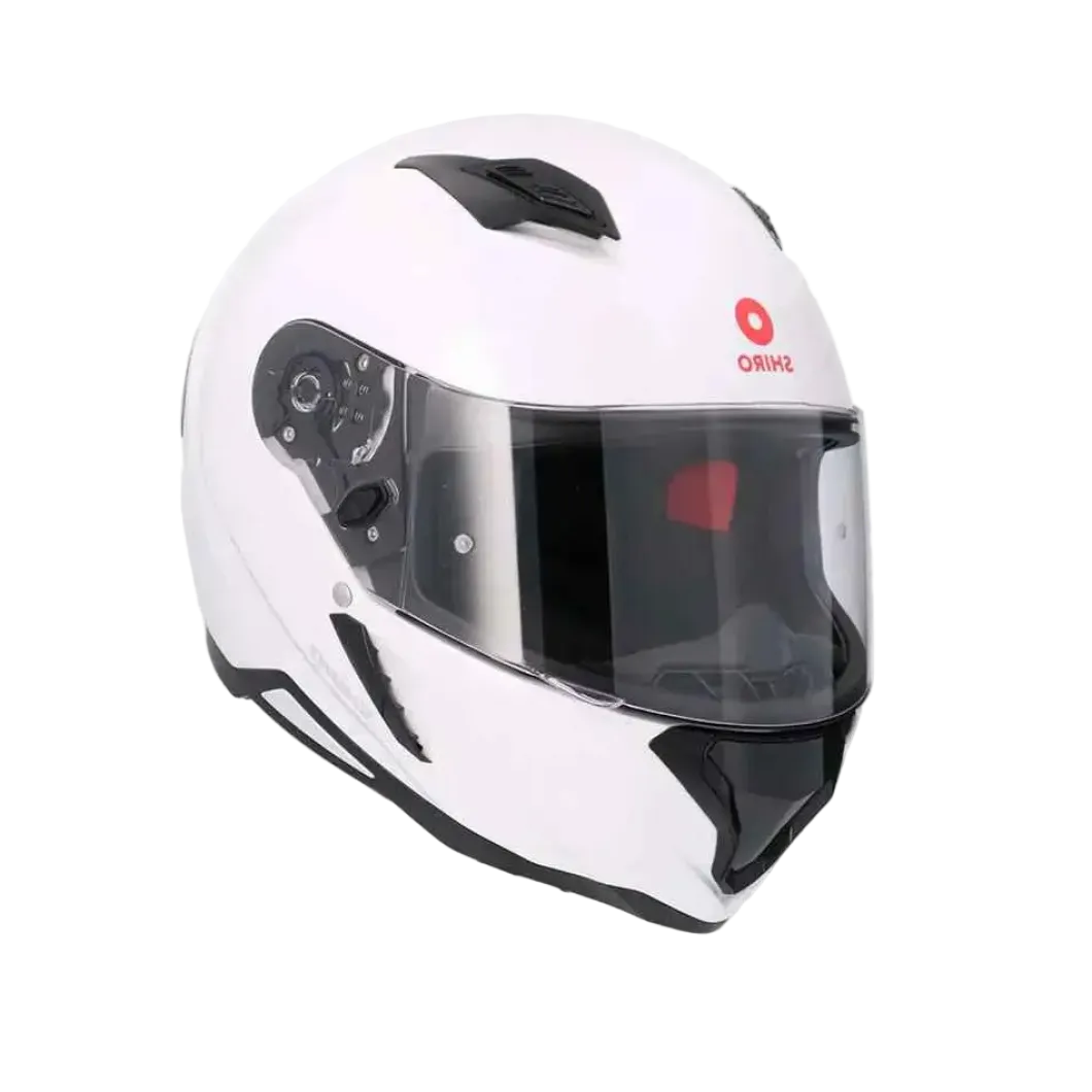 SHIRO HUNTER SH-890 EDGE Full Face Motorcycle Helmets White Pearl