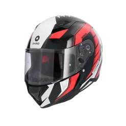 SHIRO HUNTER SH-890 EDGE Full Face Motorcycle Helmets Black Red White