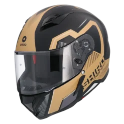 SHIRO HUNTER SH-890 MANDO Full Face Motorcycle Helmets Matte Black Gold
