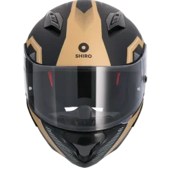 SHIRO HUNTER SH-890 MANDO Full Face Motorcycle Helmets Matte Black Gold