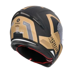 SHIRO HUNTER SH-890 MANDO Full Face Motorcycle Helmets Matte Black Gold
