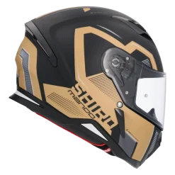 SHIRO HUNTER SH-890 MANDO Full Face Motorcycle Helmets Matte Black Gold