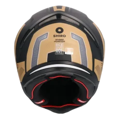 SHIRO HUNTER SH-890 MANDO Full Face Motorcycle Helmets Matte Black Gold
