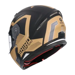 SHIRO HUNTER SH-890 MANDO Full Face Motorcycle Helmets Matte Black Gold