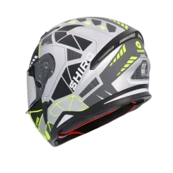 SHIRO HUNTER SH-890 STAGE PLATA Motorcycle Intrageli Helmets Matte Grey Black Yellow