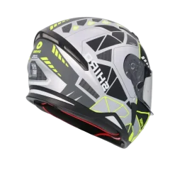 SHIRO HUNTER SH-890 STAGE PLATA Motorcycle Intrageli Helmets Matte Grey Black Yellow