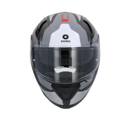 SHIRO Katana Motorcycle Full Face Helmets Matte Black Grey White