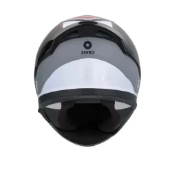 SHIRO Katana Motorcycle Full Face Helmets Matte Black Grey White