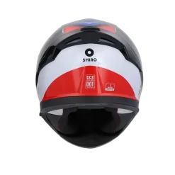 SHIRO KATANA Motorcycle Helmets Full Face Black White Blue