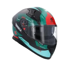 SHIRO katana orbe Full Face Motorcycle Helmets Green Red