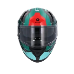 SHIRO katana orbe Full Face Motorcycle Helmets Green Red