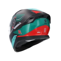 SHIRO katana orbe Full Face Motorcycle Helmets Green Red