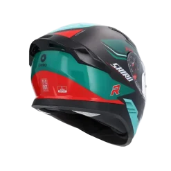 SHIRO katana orbe Full Face Motorcycle Helmets Green Red
