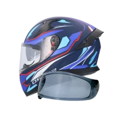 SHIRO KATANA SHARP Full Face Motorcycle Helmets Matte Blue