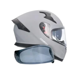 SHIRO Katana Solid Full Face Helmets Titanium Matte