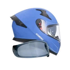 SHIRO Katana Solid Full Face Motorcycle Helmets Matte Blue