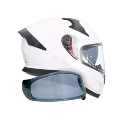 SHIRO Katana Solid Full Face Motorcycle Helmets Pearl White