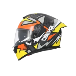 SHIRO RAPTOR PEGASUS Full Face Motorcycle Helmets Yellow Orange Grey Matte