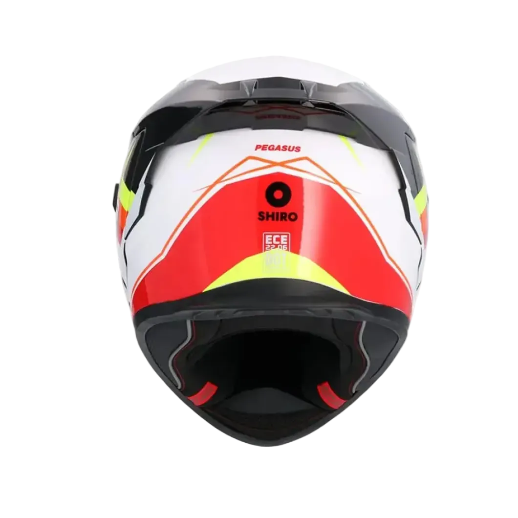 SHIRO RAPTOR PEGASUS Full Face Motorcycle Helmets White Black Yellow Red