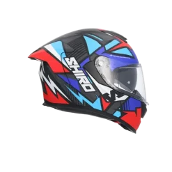 SHIRO RAPTOR PEGASUS Full Face Motorcycle Helmets Matte Blue Red Black