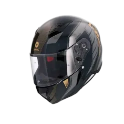 SHIRO SH-890 HUNTER EDGE Full Face Motorcycle Helmets Black Grey Gold