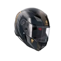 SHIRO SH-890 HUNTER EDGE Full Face Motorcycle Helmets Black Grey Gold
