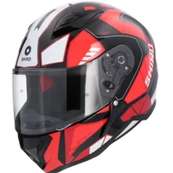 SHIRO SH-890 HUNTER STAGE FULL FACE MOTORCYCLE HELMETS BLACK RED