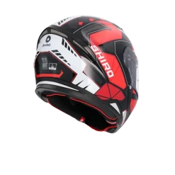 SHIRO SH-890 HUNTER STAGE FULL FACE MOTORCYCLE HELMETS BLACK RED