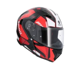 SHIRO SH-890 HUNTER STAGE FULL FACE MOTORCYCLE HELMETS BLACK RED