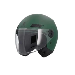 SHIRO SH-62 KYOTO Motorcycle Jet Helmets Matte Green