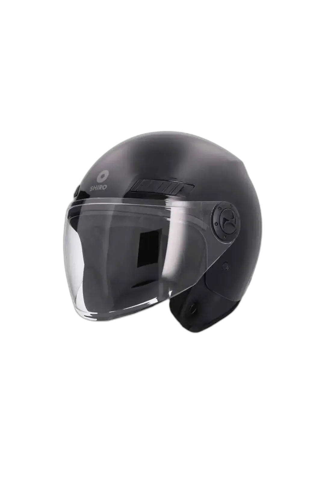 SHIRO SH-62 KYOTO Motorcycle Jet Helmets Matte Black