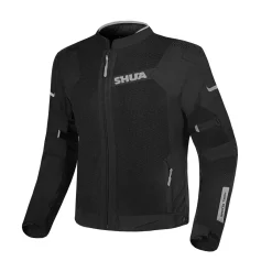 SHUA GRAVITY LITE BLACK/GREY FABRIC JACKET Summer Perforated Men