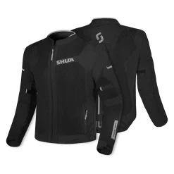 SHUA GRAVITY LITE BLACK/GREY FABRIC JACKET Summer Perforated Men