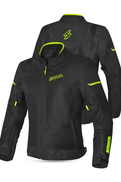 SHUA GRAVITY LITE FABRIC JACKETS BLACK/YEllow women's Summer perforated