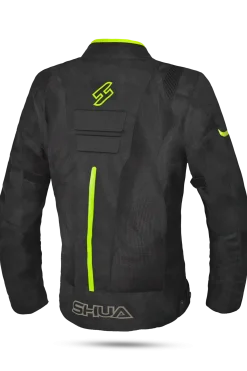 SHUA GRAVITY LITE FABRIC JACKETS BLACK/YEllow women's Summer perforated