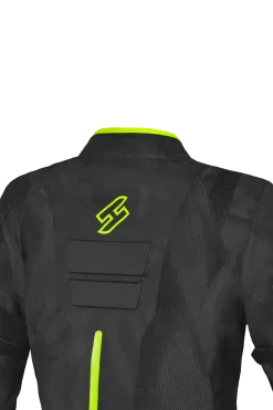 SHUA GRAVITY LITE FABRIC JACKETS BLACK/YEllow women's Summer perforated
