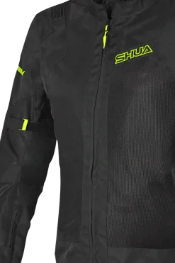 SHUA GRAVITY LITE FABRIC JACKETS BLACK/YEllow women's Summer perforated
