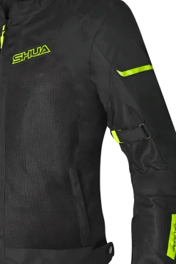 SHUA GRAVITY LITE FABRIC JACKETS BLACK/YEllow women's Summer perforated