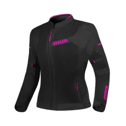 SHUA - GRAVITY LITE WOMEN'S FABRIC JACKET BLACK/FUCHSIA Summer perforated