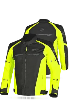 Shua Immortal Motorcycle Jacket Black/Yellow