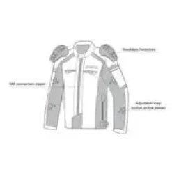 Shua Immortal Motorcycle Jacket Black/Yellow