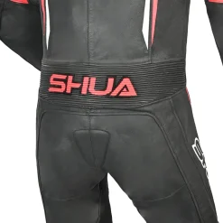Shua Infinity Black Red 1PC Men's Leather Motorcycle Suits
