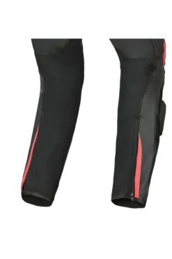 Shua Infinity Black Red 1PC Men's Leather Motorcycle Suits