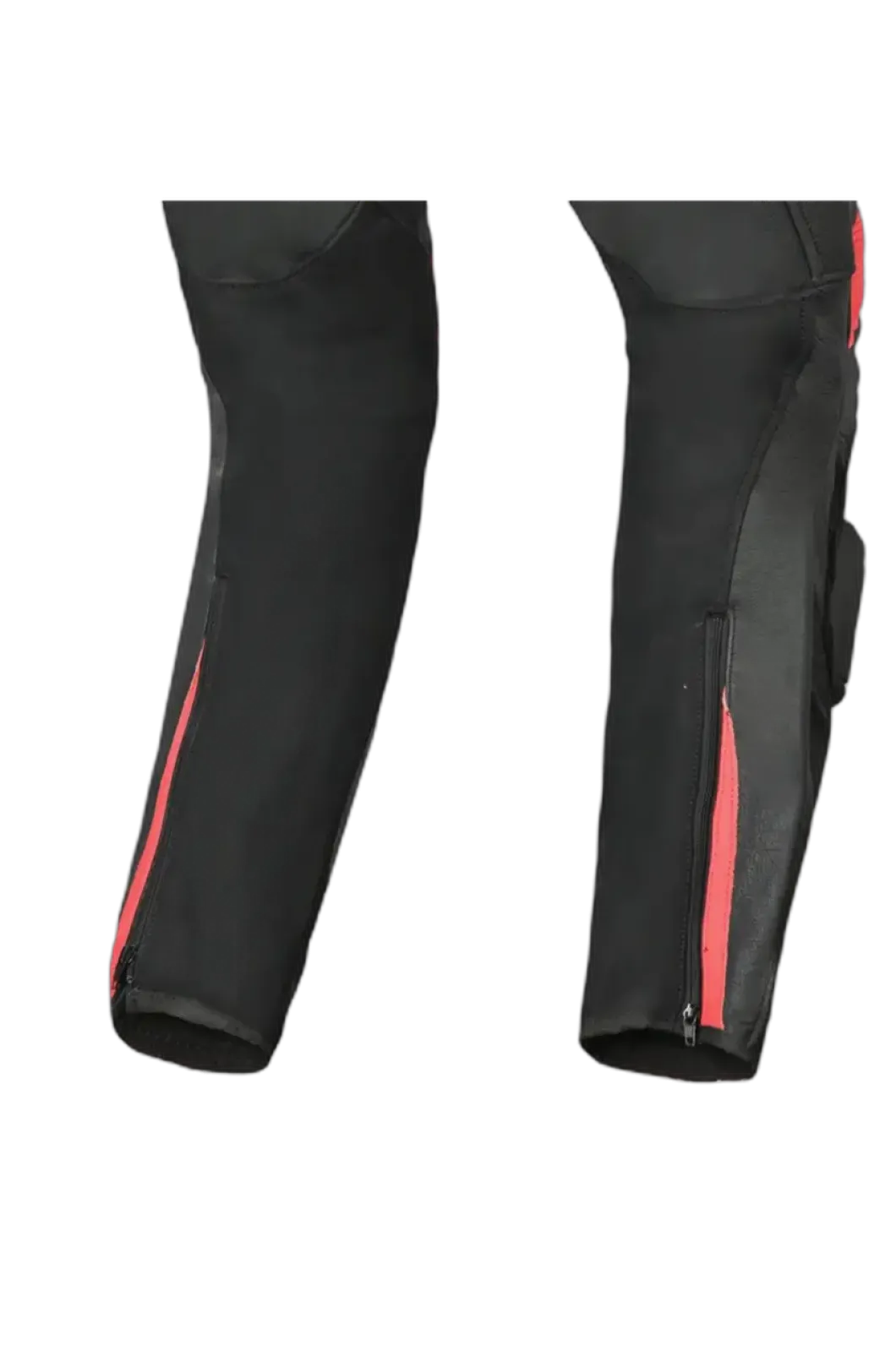 Shua Infinity Black Red 1PC Men's Leather Motorcycle Suits