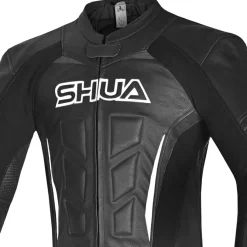 Shua Infinity 2-Piece Motorcycle Suit Black/White