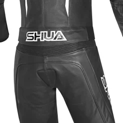 Shua Infinity 2-Piece Motorcycle Suit Black/White