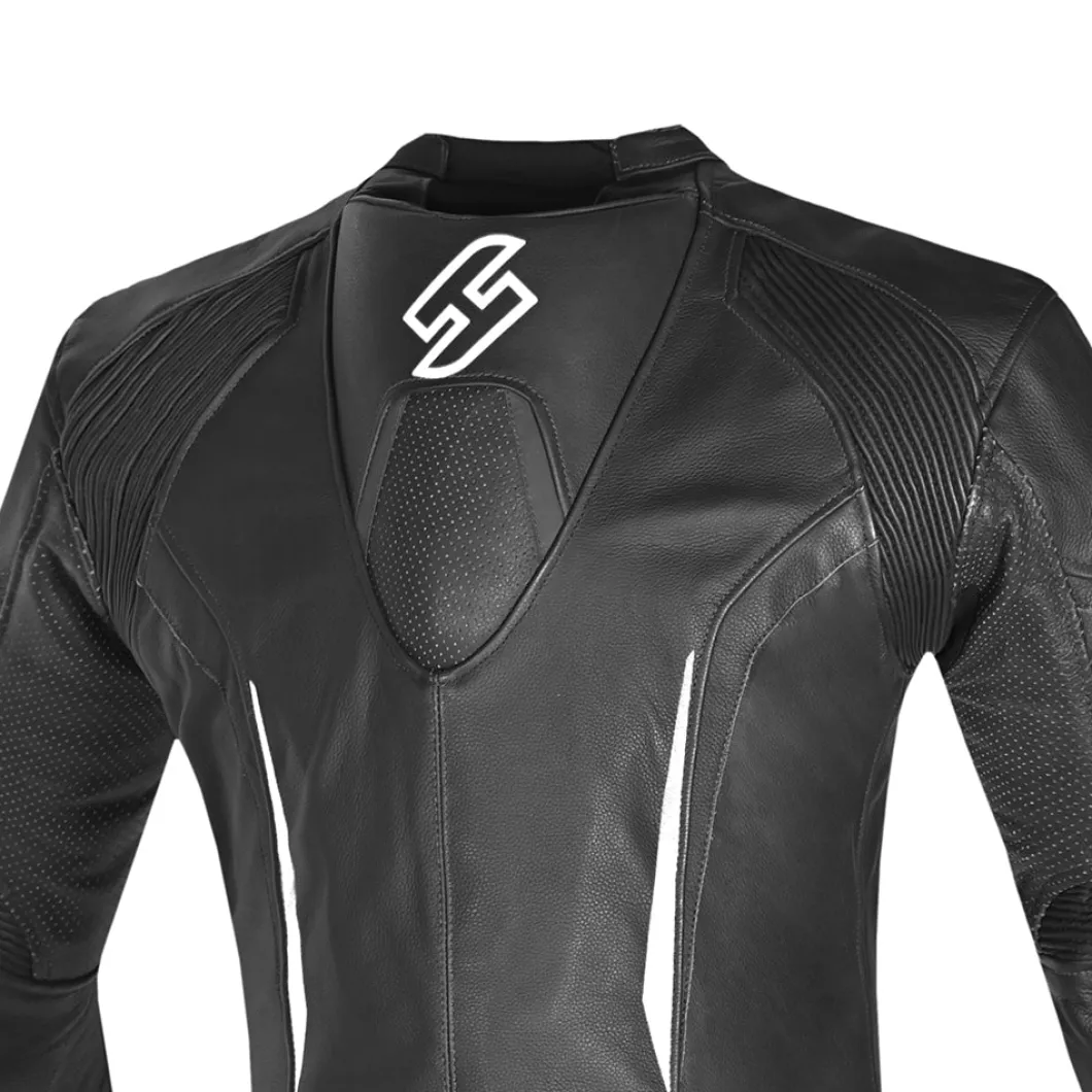 Shua Infinity 2-Piece Motorcycle Suit Black/White